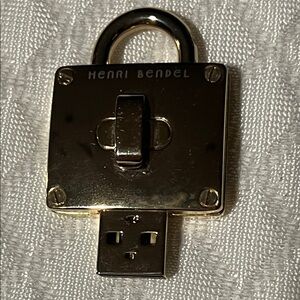 Henri Bendel Gold USB Padlock